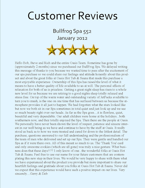 Customer reviews Bullfrog 552 Croteau