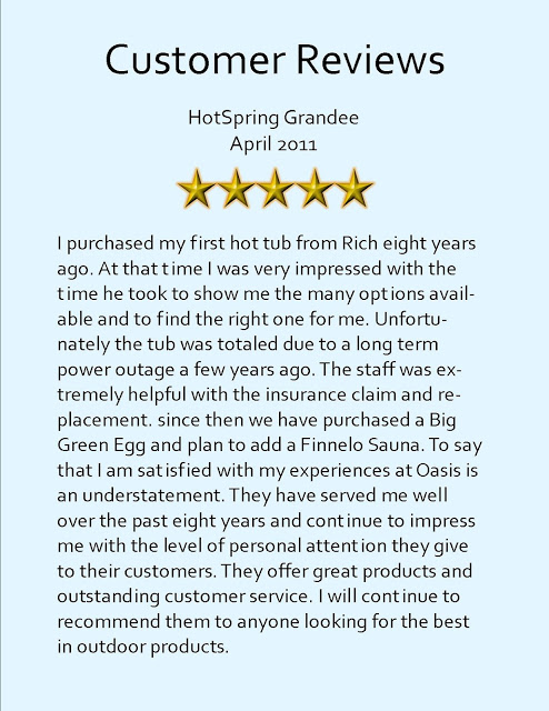 Customer reviews  grandee april 2011