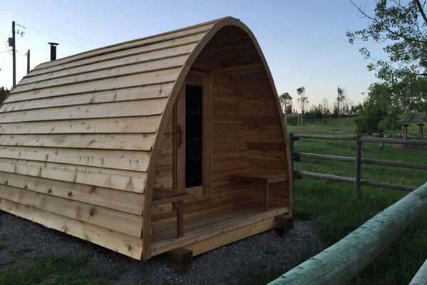 Outdoor Pod Sauna