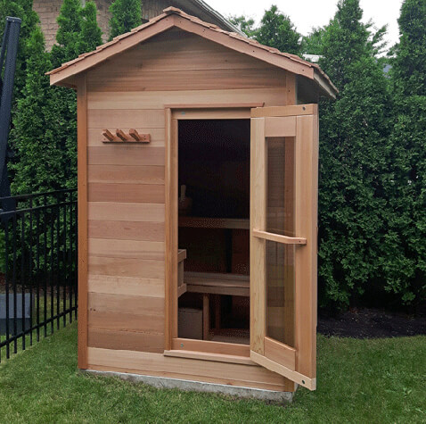 Glass Door Sauna