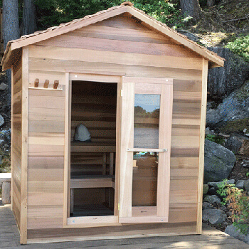 Clear Cedar Cabin Sauna
