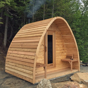 Knotty Cedar Pod Sauna