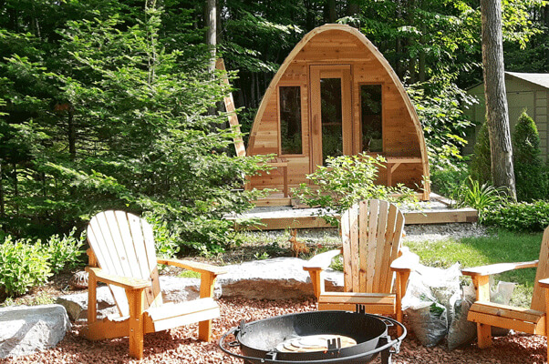 Outdoor Pod Sauna