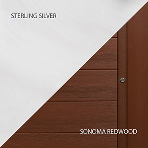 Sterling Silver/Sonoma Redwood