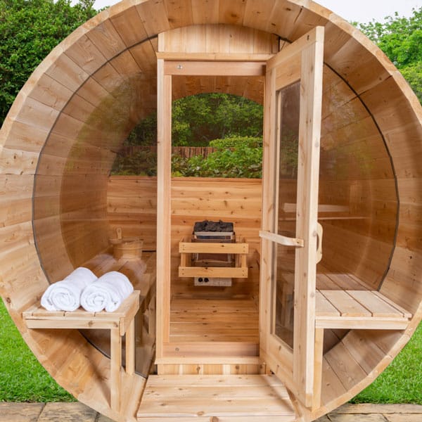 Dundalk Canadian Timber Outdoor Barrel Sauna Serenity MP