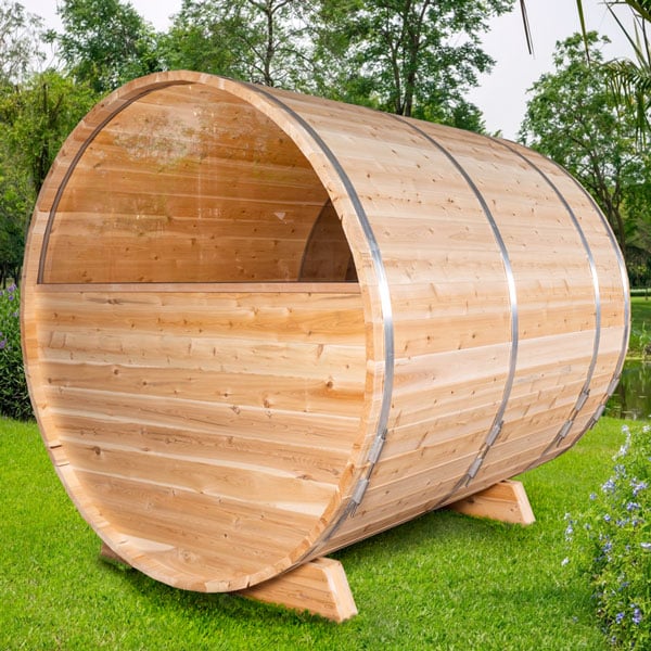 Dundalk Canadian Timber Outdoor Barrel Sauna Serenity MP