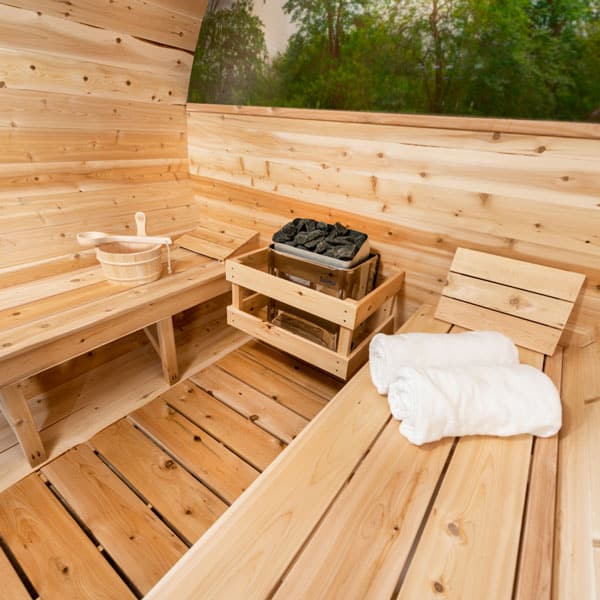 Dundalk Canadian Timber Outdoor Barrel Sauna Serenity MP