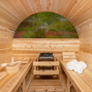 Dundalk-Leisurecraft-Tranquility-MP-Barrel-Sauna-12 Dundalk Canadian Timber Outdoor Barrel Sauna Tranquility MP