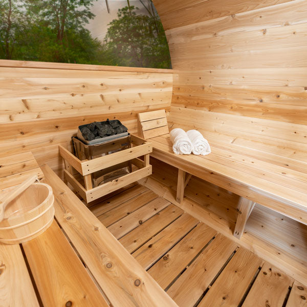 Dundalk Canadian Timber Outdoor Barrel Sauna Tranquility MP