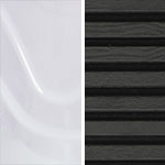 Ice White / Grey Ribbed