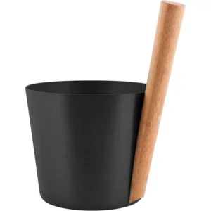 RENTO Aluminum Sauna Bucket, Straight Handle